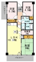 中葛西スカイハイツの物件間取画像